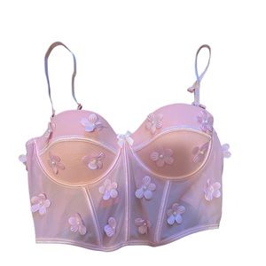 Flower Corset Top Y2K